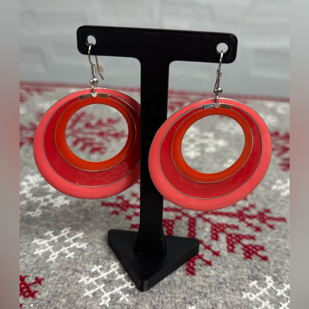5/$25 (Pick 5 items for $25 Labeled) Orange Hoop Earrings